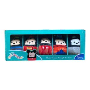 Squishmallow 4" Disney Mickey Mouse Through The Years 5 Pc Box Set Kellytoy NEW